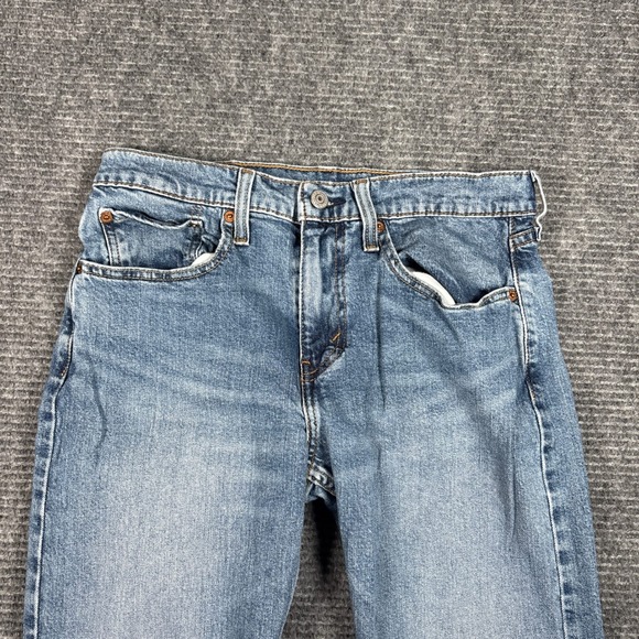 Levi Strauss & Co 505 Mens W31 L30 Regular Fit Straight Leg Blue Denim Jeans - Picture 2 of 7